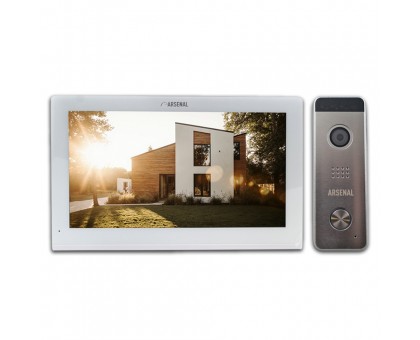 Комплект Arsenal Титул 10 FHD TUYA (белый) + Рокси FHD (серебро)