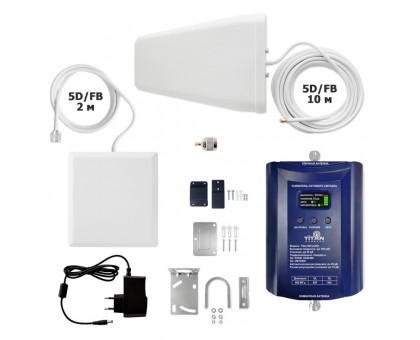 Комплект для усиления сигнала сотовой связи Titan-900/1800/2100 PRO (LED)