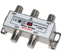 Делитель (сплиттер) ТВ сигнала 1 вход / 4 выхода