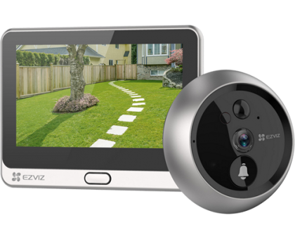 Беспроводной Wi-Fi видеоглазок EZVIZ DP2 2K 3 Мп (2 мм)