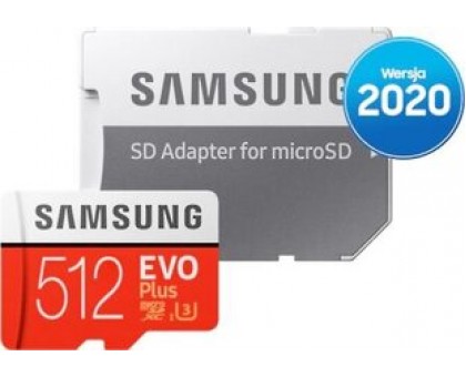 Карта памяти Samsung EVO Plus 2020 microSDXC 512GB (с адаптером)