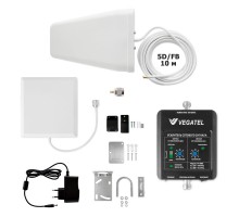 Комплект для усиления сигнала сотовой связи VEGATEL VT-900E-kit (дом, LED)