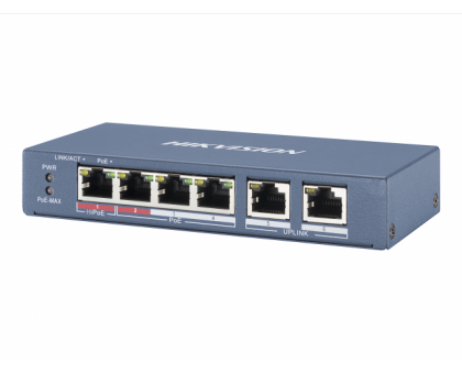 POE коммутатор Hikvision DS-3E0106HP-E