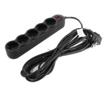 Сетевой фильтр 5 гнезд Sven SF-05L 1,8м черный